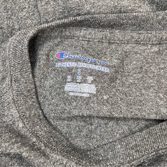 NCAA Notre Dame Fighting Irish Champion T Shirt Football Unisex S Gray Authentic - Picture 3 of 3